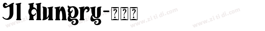 JI Hungry字体转换